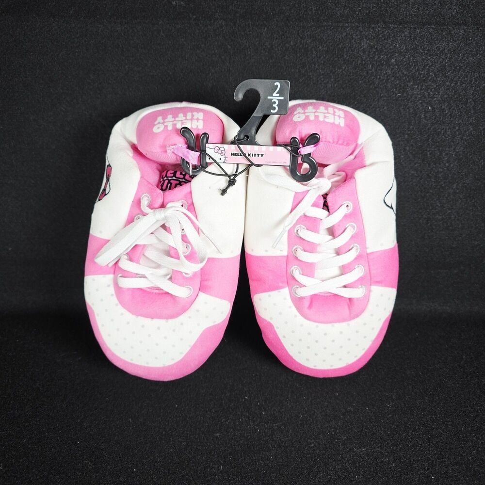 Hello Kitty by Sanrio Girls Sneaker Slippers Size 2-3 BRAND NEW